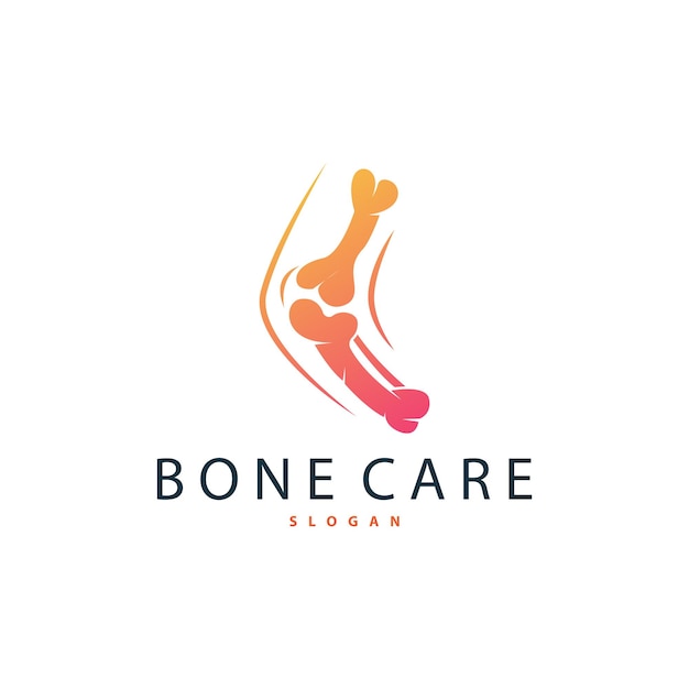 Minimalist Bone Health Logo Illustration Template Design