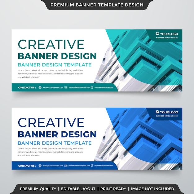 minimalist business banner template