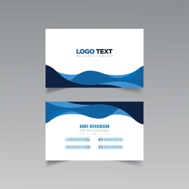 Minimalist business card design