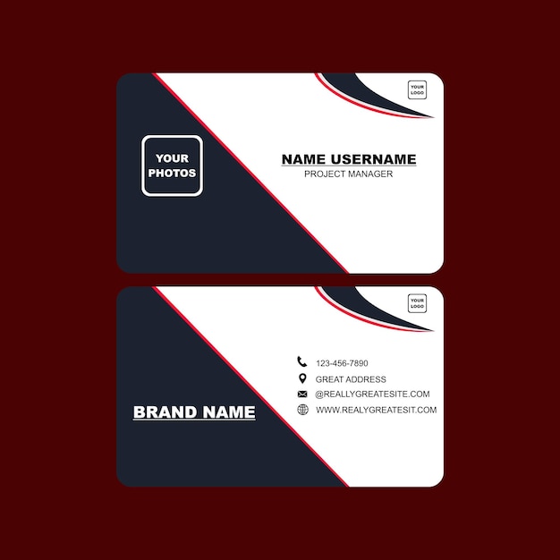 minimalist business card illustration