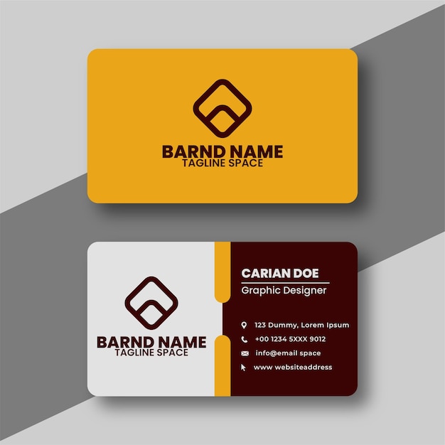 Minimalist business card template