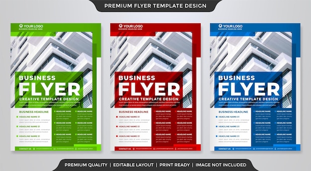 minimalist business flyer template