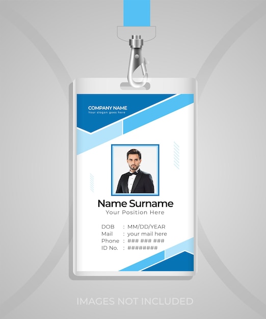 Minimalist business id card template design