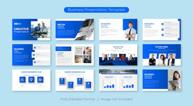 Minimalist business presentation templates