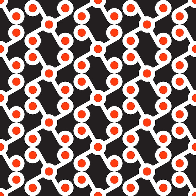 Minimalist circle seamless pattern