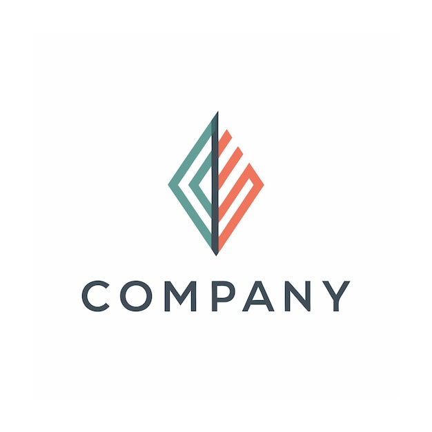 Vector minimalist company logo template