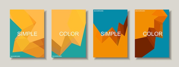 Minimalist design cover colorful and poster abstract background modern shape