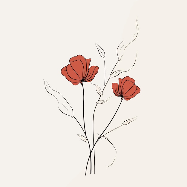 minimalist flower