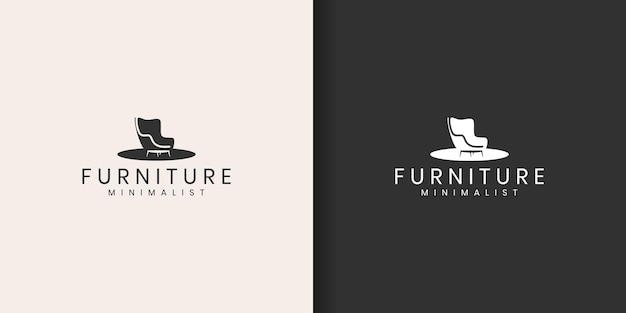 Minimalist furniture logo design