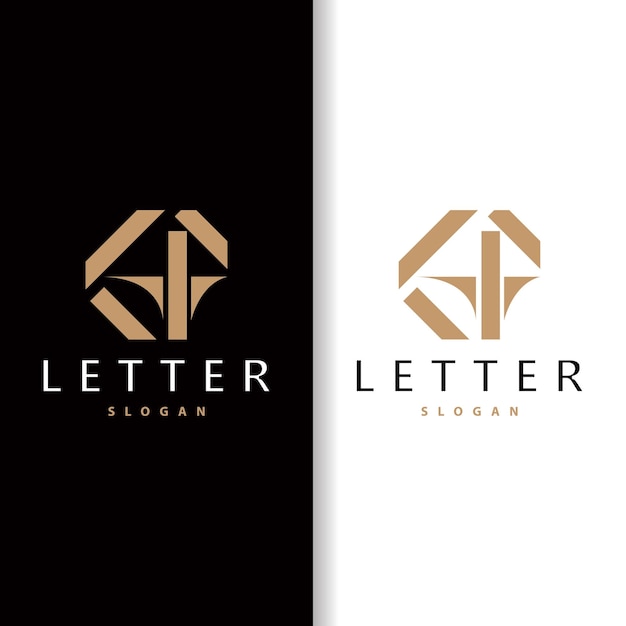 Minimalist GA Letter Logo AG Logo Modern and Luxury Icon Vector Template Element