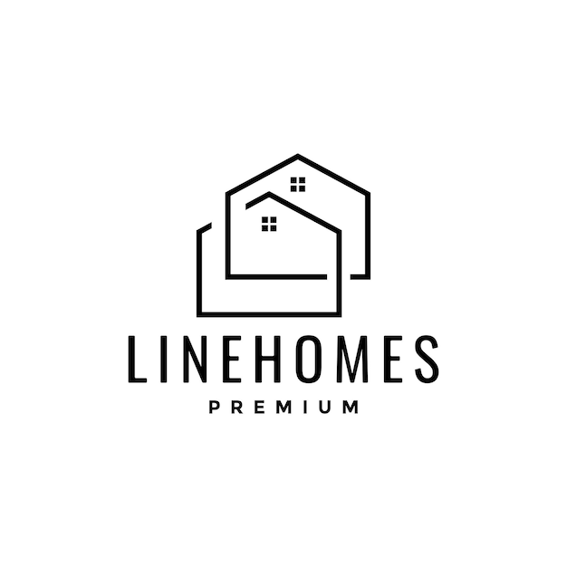 Minimalist home neighbor logo design