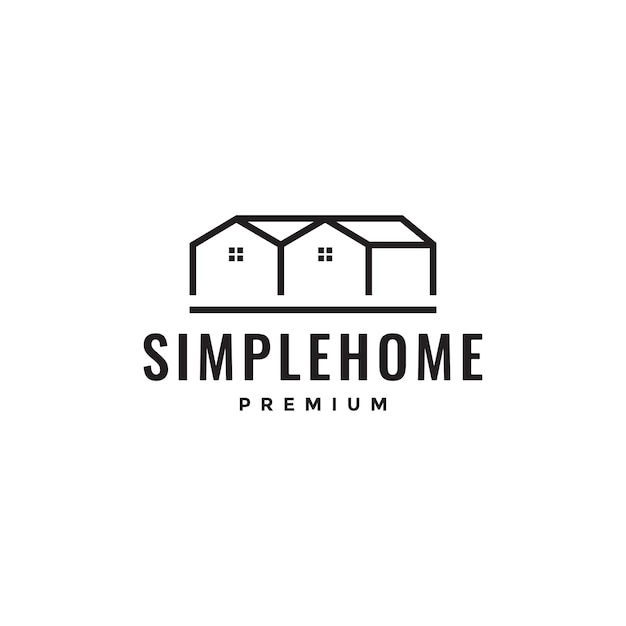 Minimalist housing area logo design