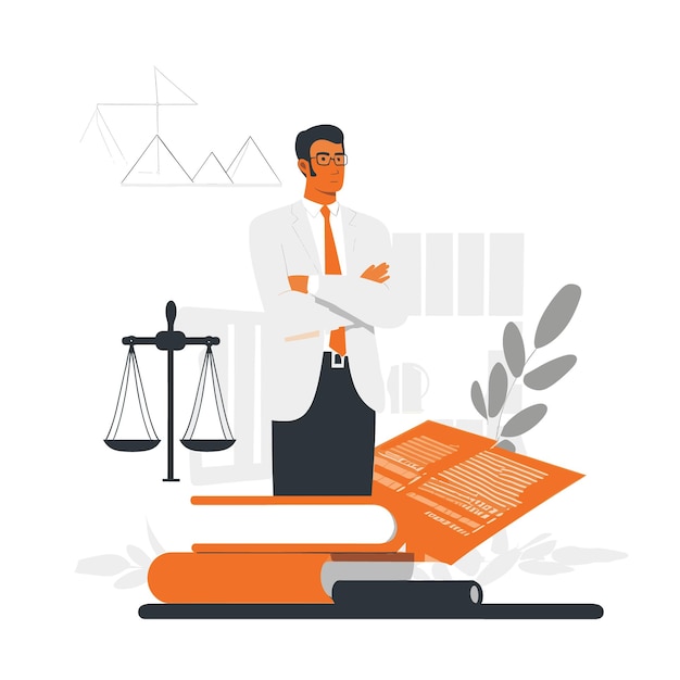 Vector minimalist illustration for labour law product picture