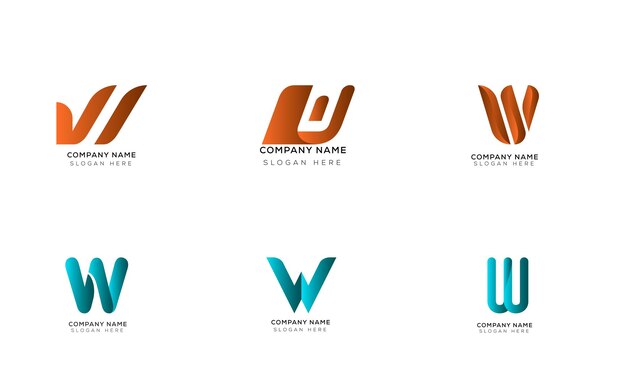 Vector minimalist logo design collection