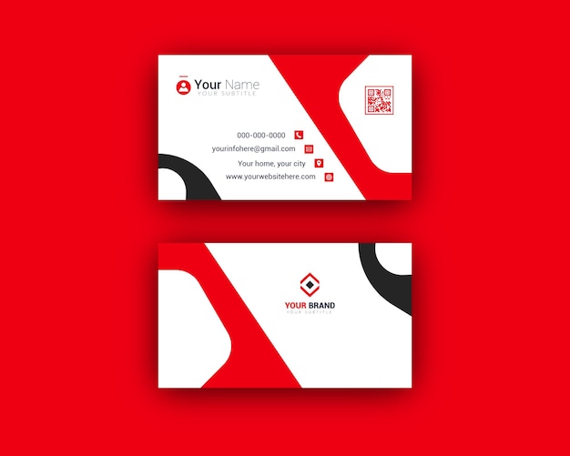 Minimalist modern business card design template for your business