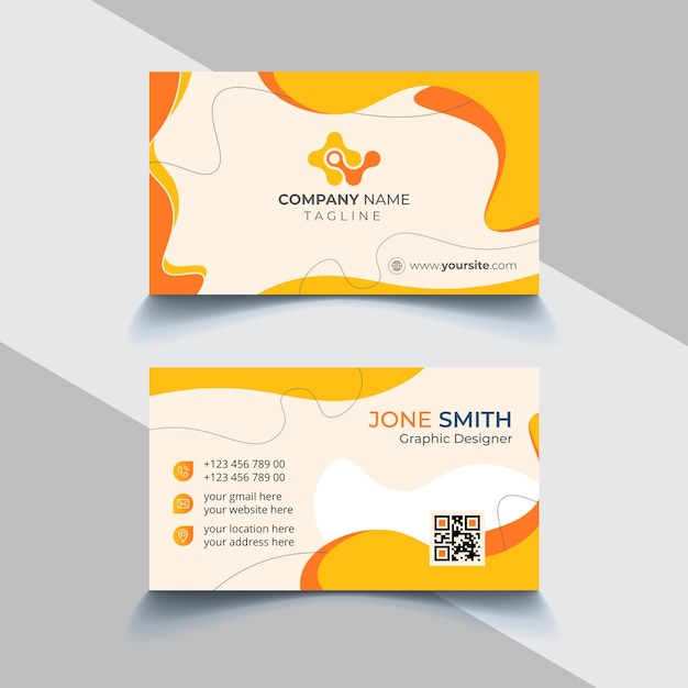 Minimalist modern community manager advertising business card