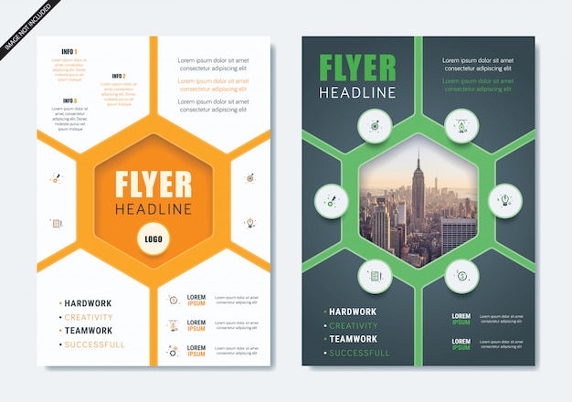 Minimalist Modern Flyer Brochure Layout 