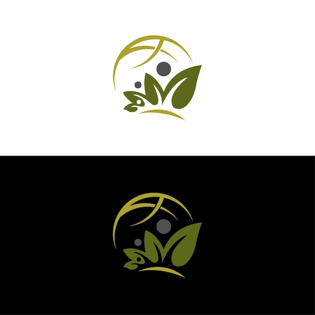 Minimalist nature logo icon vector design illustration