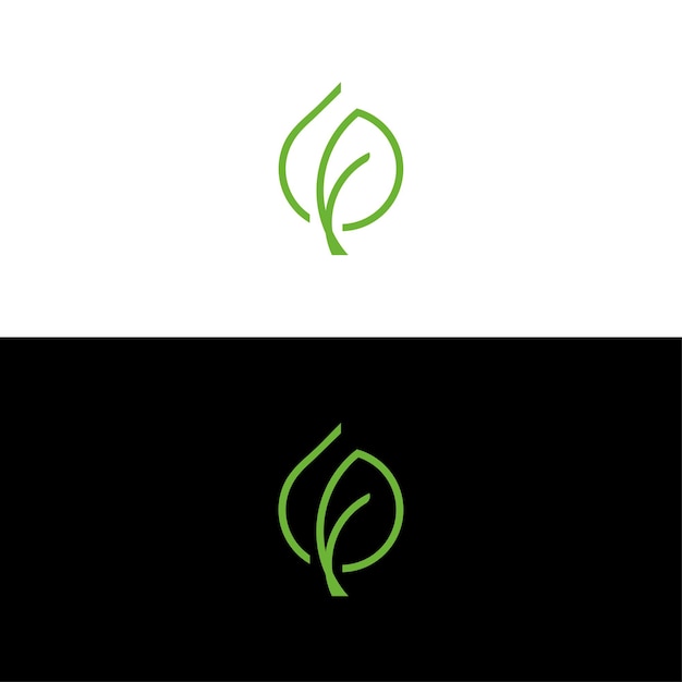 Minimalist nature logo icon vector design illustration