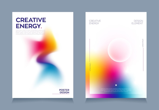 minimalist poster design with abstract gradient musical event minimalist poster style