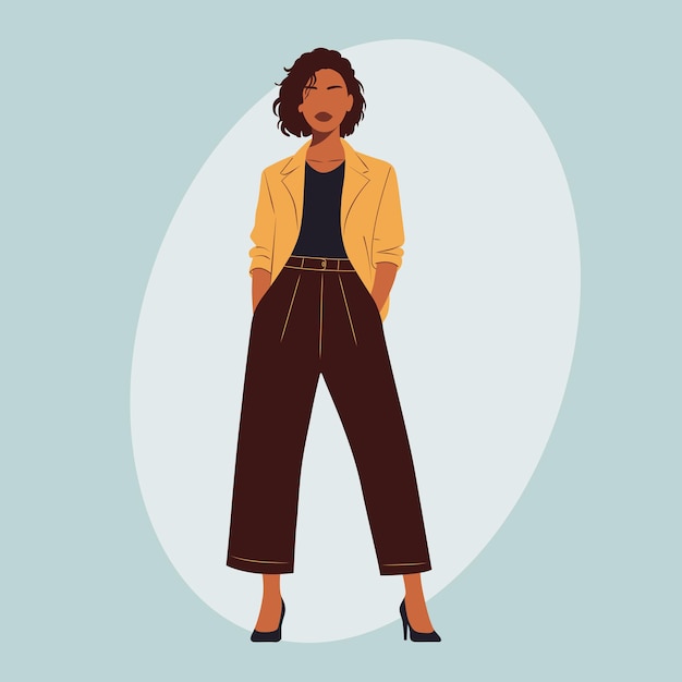 Minimalist Professional Woman Flat Vector