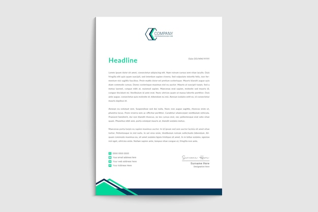 Minimalist Real Estate Letterhead Design