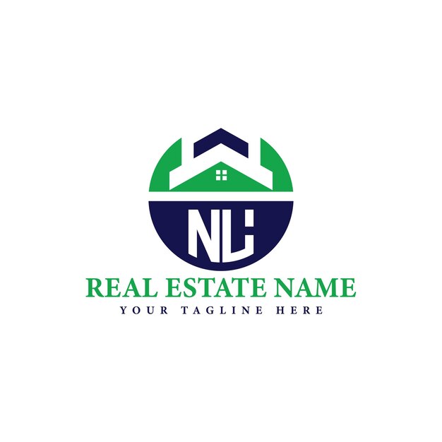 Vector minimalist real estate logo for property business