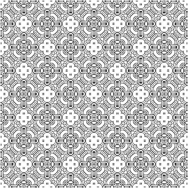 Minimalist seamless pattern batik motif style