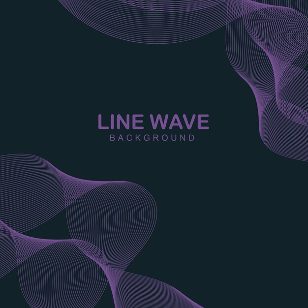 Minimalist simple background with wavy lines