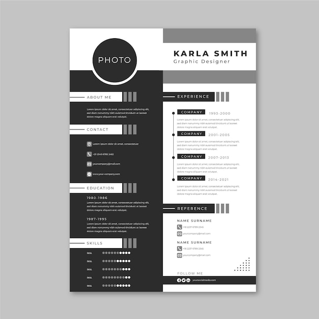 Minimalist style application page templates