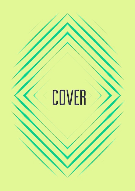 Minimalistic cover template set with gradients