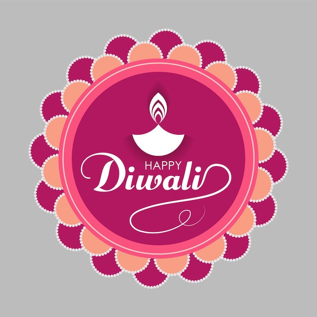 Minimalistic Diwali celebration background