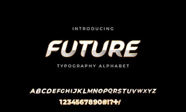 Minimalistic Futuristic Alphabet Fonts for Creative Business Projects Simple and Sporty Typography Vector Font File for Illustrator