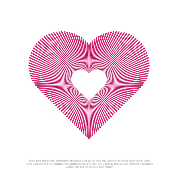 Vector minimalistic heart