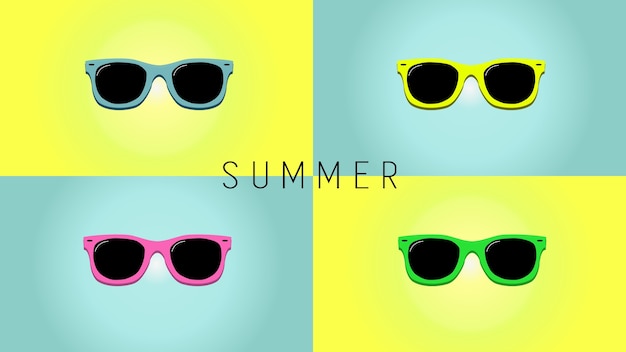 Minimalistic summer background