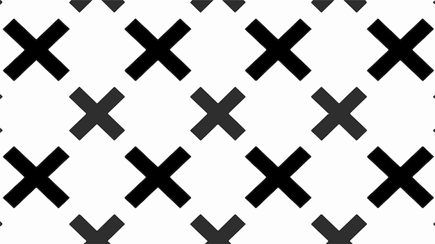 Minimalistic Vector Background with Crosses Seamless Pattern