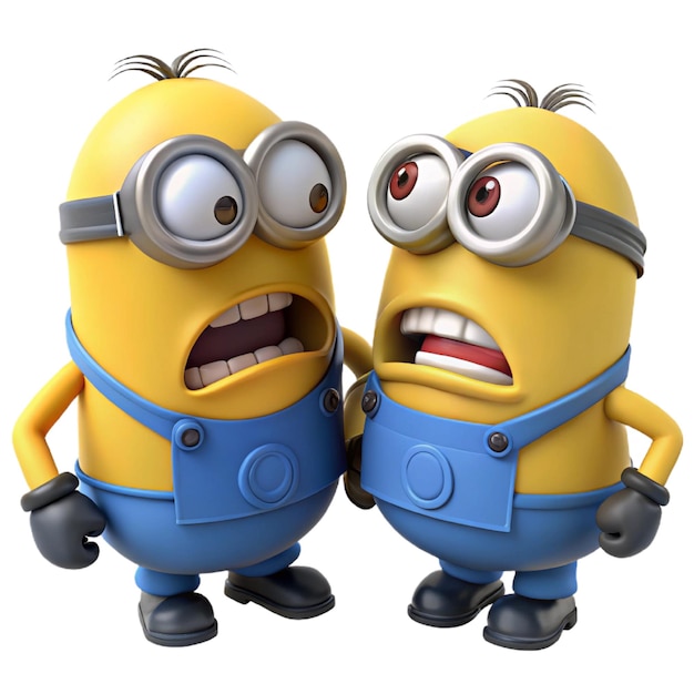 Vector minions angry mood