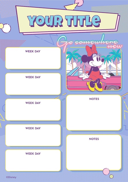 Minnie Mouse Lesson Plan