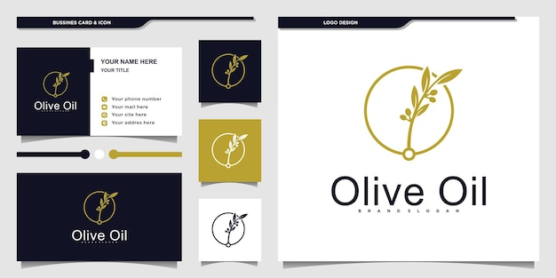 Minnimalist Olive oil logo design with creative combine letter o and branch icon symbol Premium Vecto Part 2