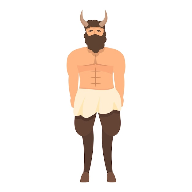 Minotaur icon cartoon vector Greek god Hestia zeus