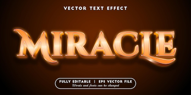 Miracle Text Effect, 3D Text Style