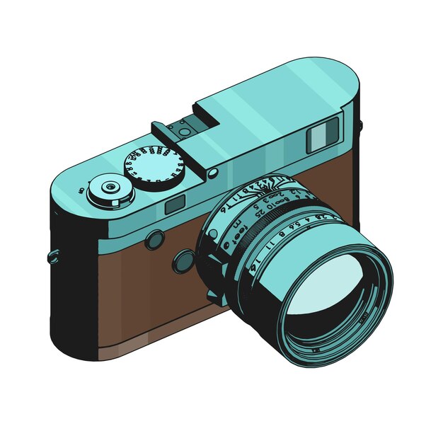 Vector mirrorless rangefinder camera blueprint