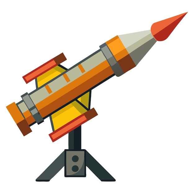 Vector missile launcher clipart vector art and illustration