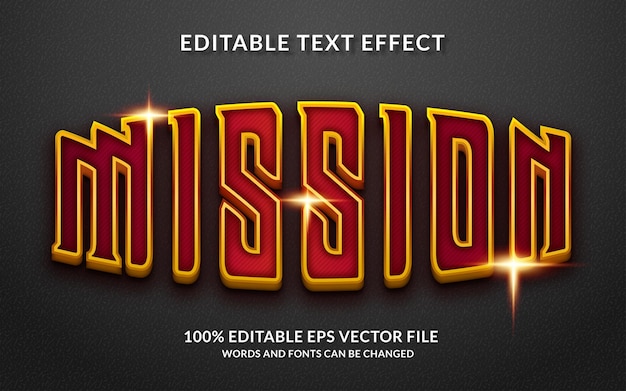 Mission Text Effect