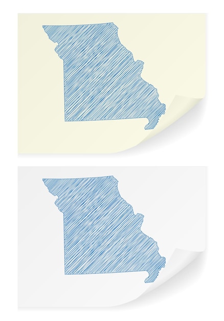 Missouri scribble map