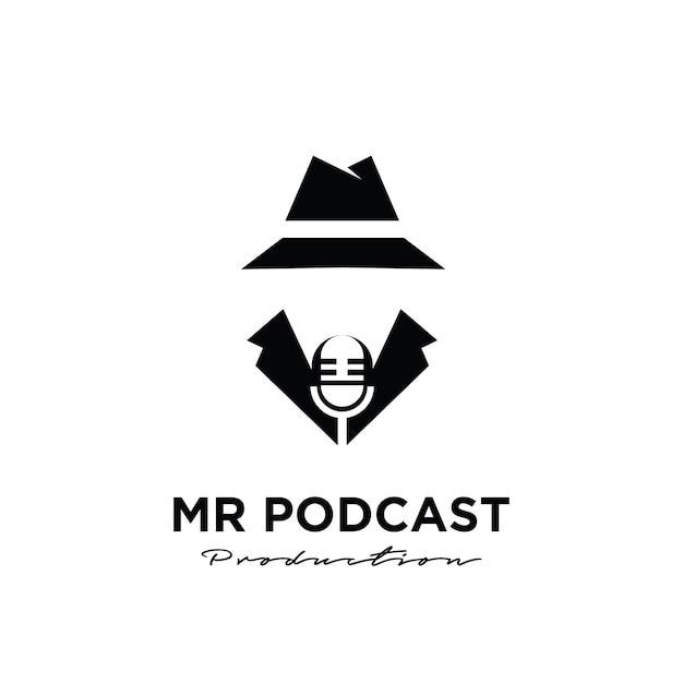 Mister Podcast logo icon design