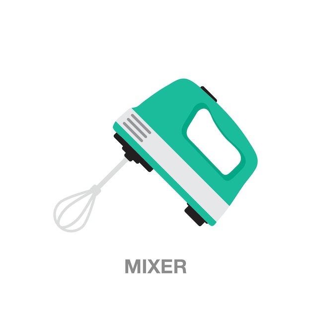 Mixer illustration on transparent background