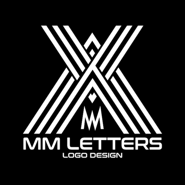 MM Letters Vector Logo Design