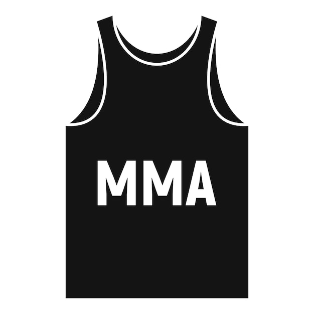 Mma vest icon Simple illustration of mma vest vector icon for web design isolated on white background