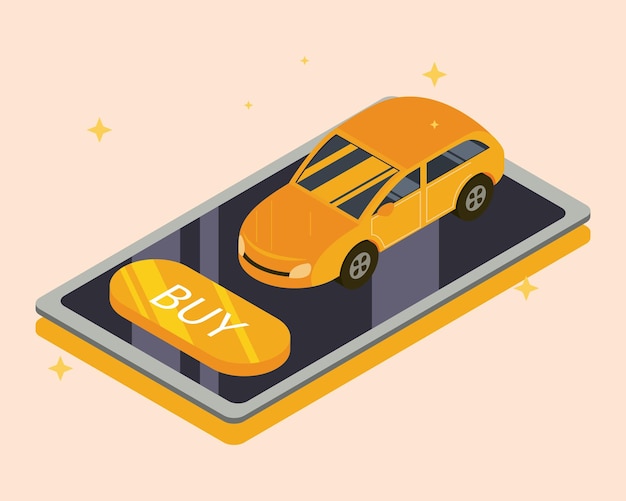 Mobile app car purchase